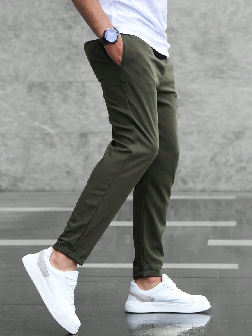 Straight Leg Chino Pantalon voor Heren