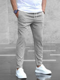 Straight Leg Chino Pantalon voor Heren - Grijs