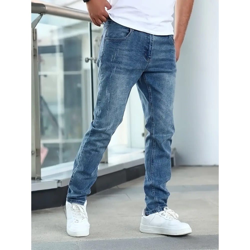 Straight Leg Jeans met Steekzakken voor Heren