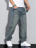 Straight Leg Jeans voor Heren - Petrol