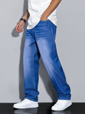 Straight Leg Jeans voor Heren - Blauw