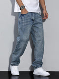 Straight Leg Jeans voor Heren - Koningsblauw