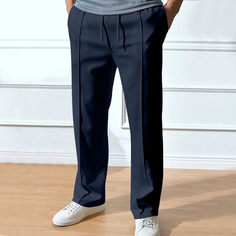 Straight Leg Pantalon met Steekzakken voor Heren
