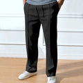 Straight Leg Pantalon met Steekzakken voor Heren - Zwart