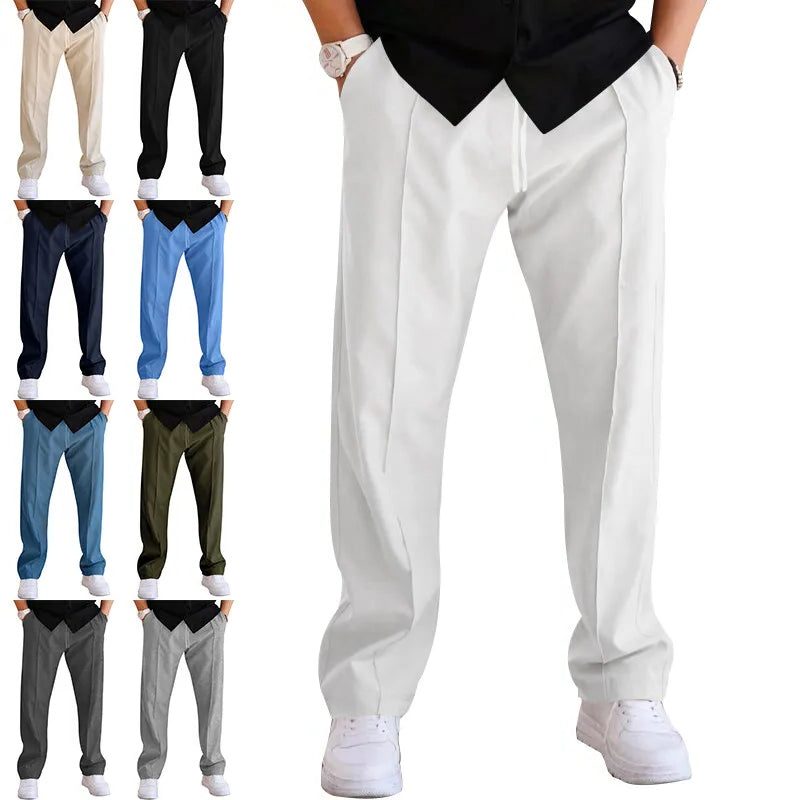 Straight Leg Pantalon met Steekzakken voor Heren - View 6