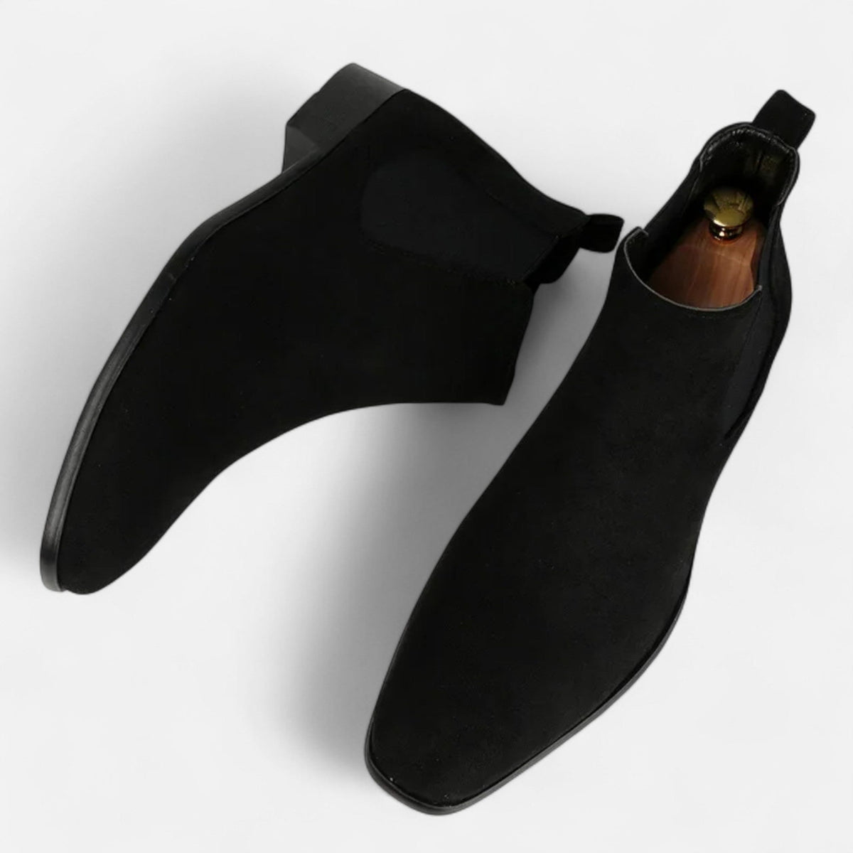Suède Chelsea Boots voor Heren - Zwart
