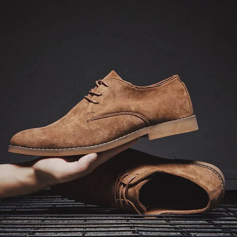 Suède Lace-Up Oxford voor Heren - Bruin