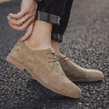 Suède Lace-Up Oxford voor Heren - Khaki