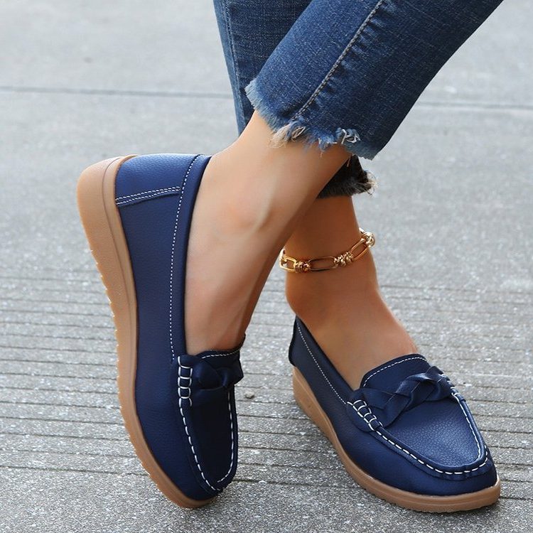 Suède Loafer met Strikdetail voor Dames