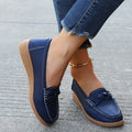 Suède Loafer met Strikdetail voor Dames