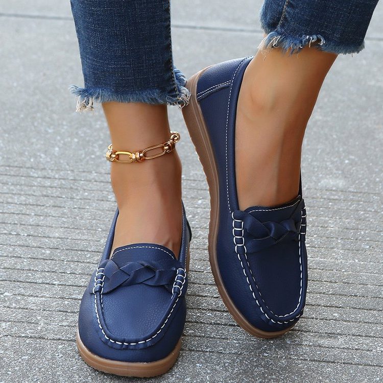Suède Loafer met Strikdetail voor Dames