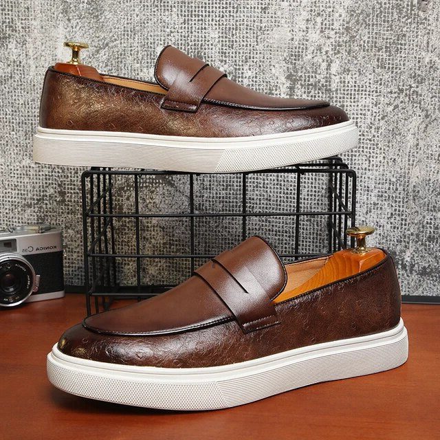 Suède Loafers met Slip-On Sluiting voor Heren