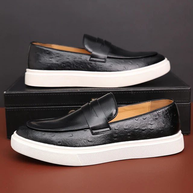 Suède Loafers met Slip-On Sluiting voor Heren - View 2