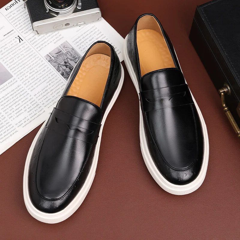 Suède Loafers met Slip-On Sluiting voor Heren - View 4