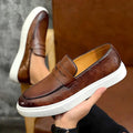 Suède Loafers met Slip-On Sluiting voor Heren - Braun