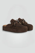 Suède Plateauzool Sandalen met Ronde Neus voor Dames - View 2