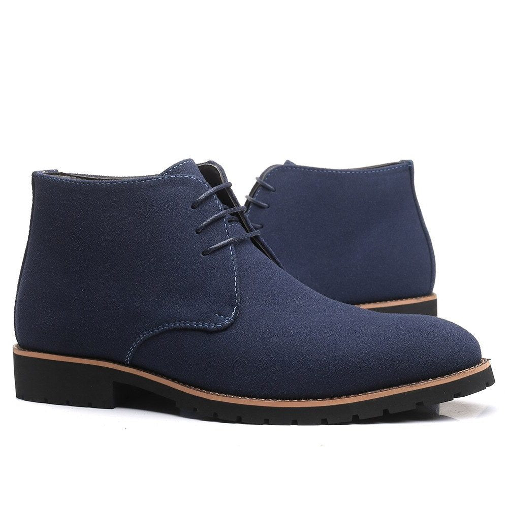 Suède Veters Laarzen voor Heren - Blauw