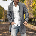 Tailored Wollen Jas met Knoopsluiting voor Heren - View 6