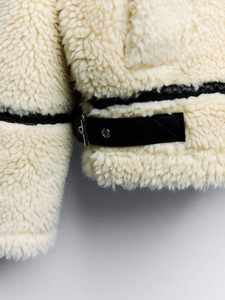 Teddy Fleece Jas met Kraag voor Dames - View 4
