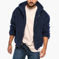 Teddy Fleece Ritssluiting Hoodie Lange Mouwen voor Heren - View 22