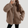 Teddy Fleece Ritssluiting Jas voor Dames