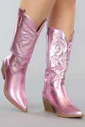 Block Heel Cowboy Laarzen voor Dames