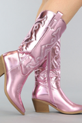 Block Heel Cowboy Laarzen voor Dames