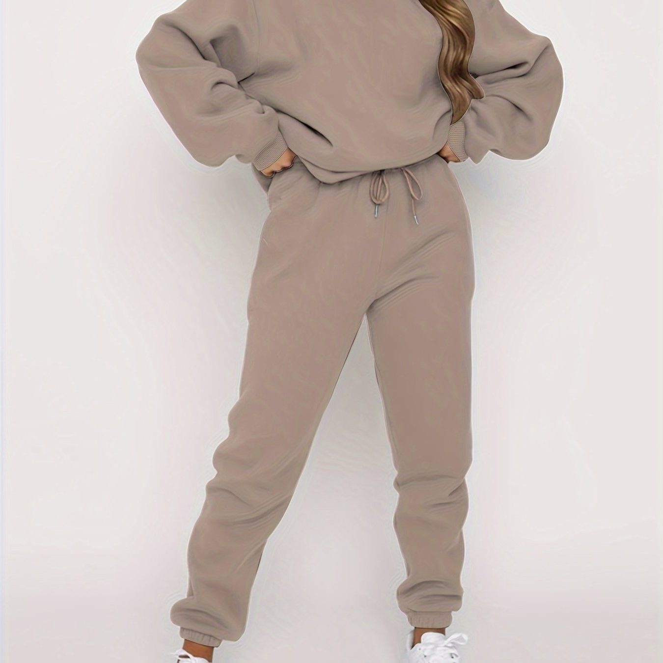 Tweedelige Joggingset met Oversized Hoodie voor Dames