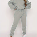 Tweedelige Joggingset met Oversized Hoodie voor Dames - Grijs