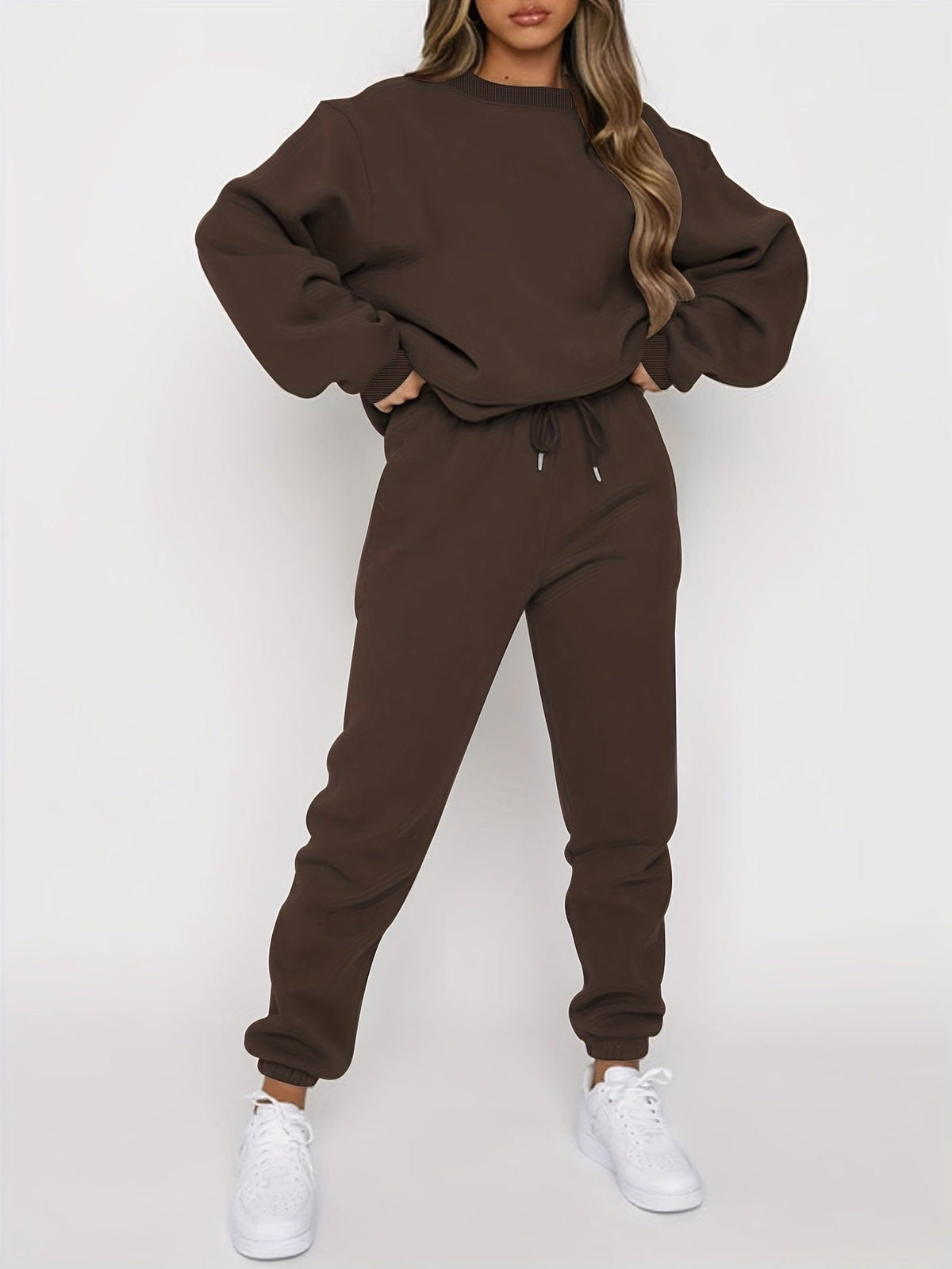 Tweedelige Joggingset met Oversized Hoodie voor Dames - View 8