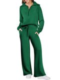 Tweedelige Joggingset met Rits voor Dames - Groen