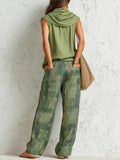 Tweedelige Set met Wijde Pijp Broek voor Dames - View 4