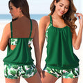 Tweedelige Tankini Set voor Dames - Groen