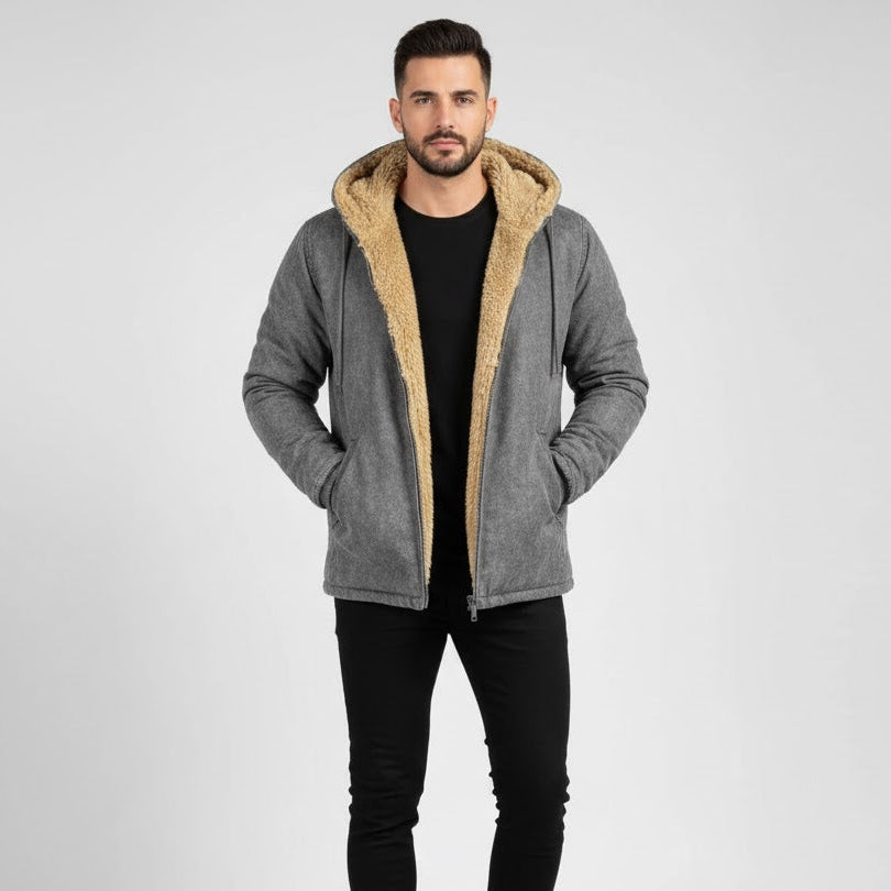 Winterjas met Fleece Voering en Capuchon voor Heren