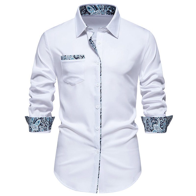 Button-Down Overhemd met Paisley Details voor Heren - View 4