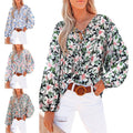 Blouse met Volumineuze Mouwen en Bloemenprint voor Dames