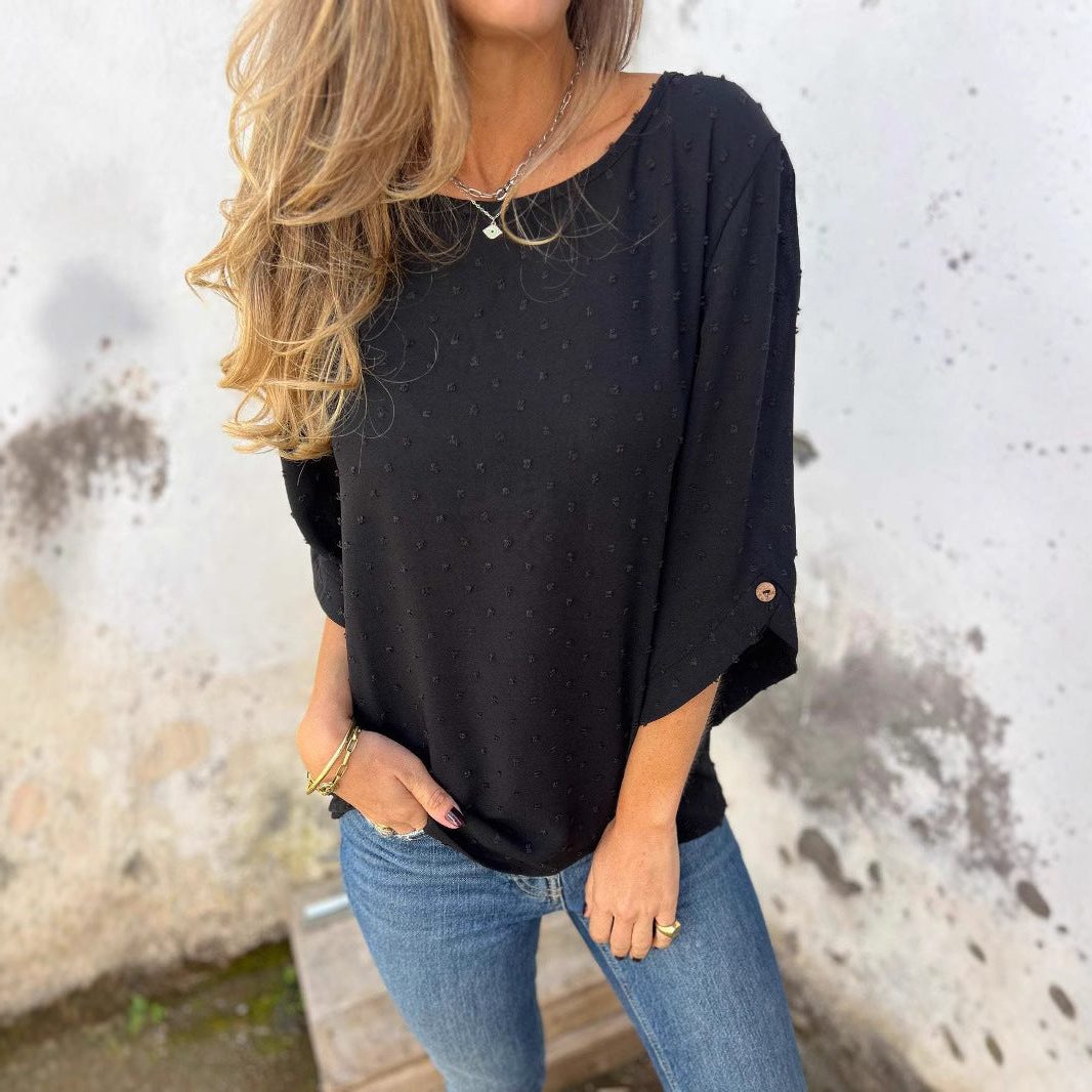 Blouse met Puntjespatroon voor Dames