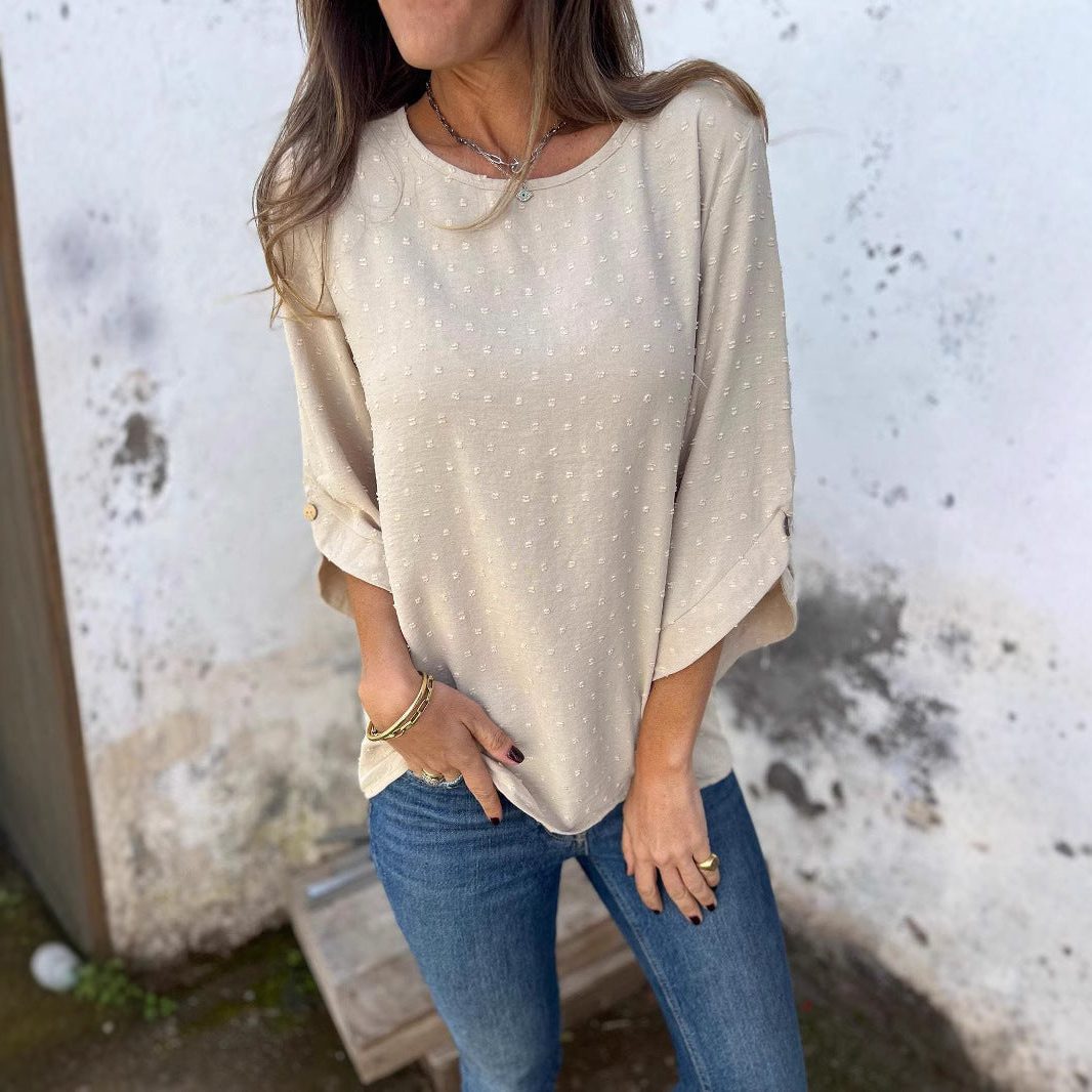Blouse met Puntjespatroon voor Dames
