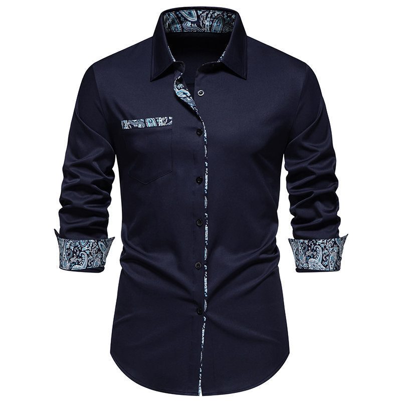 Button-Down Overhemd met Paisley Details voor Heren - View 3