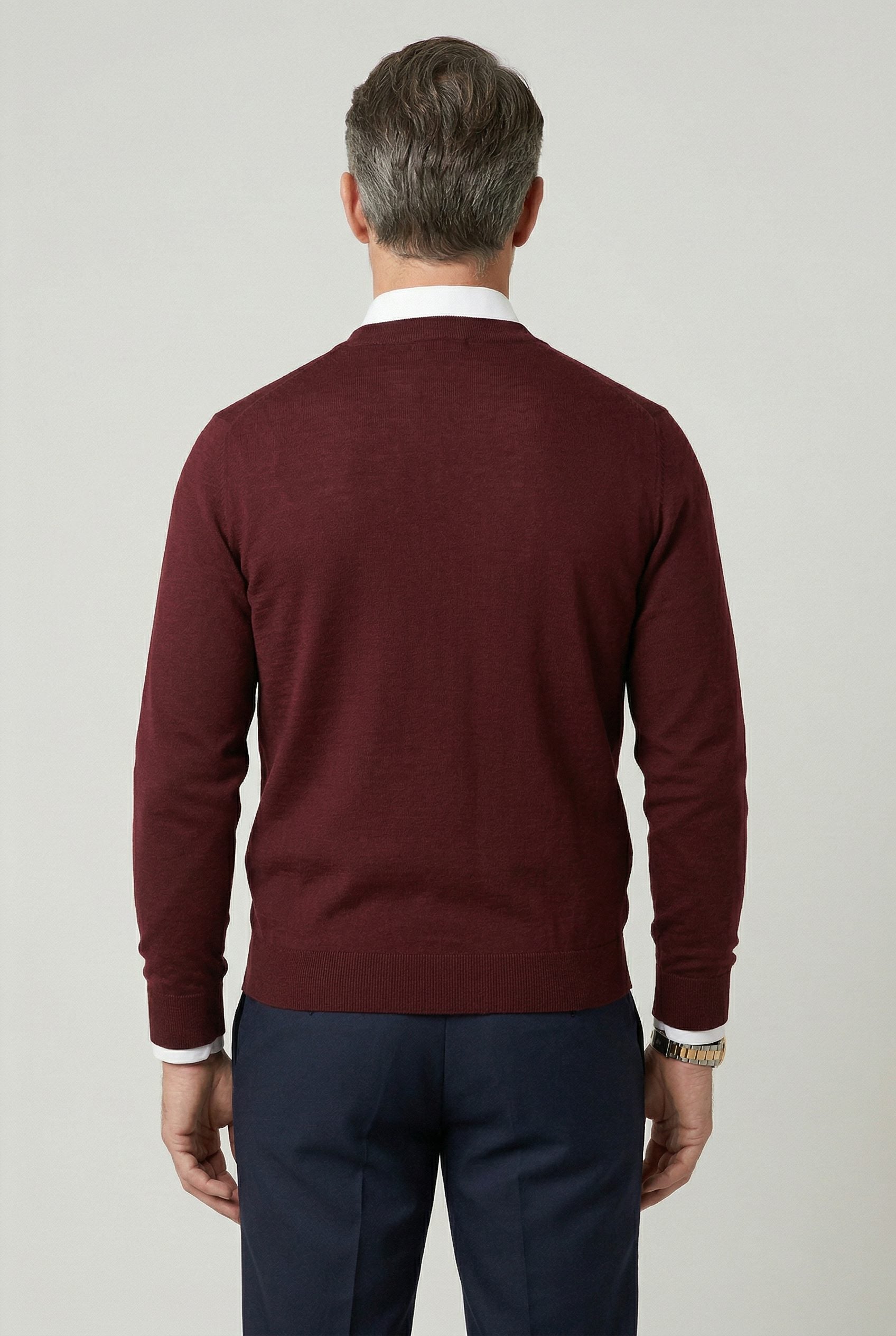 V-Hals Cardigan met Knoopsluiting voor Heren - View 2