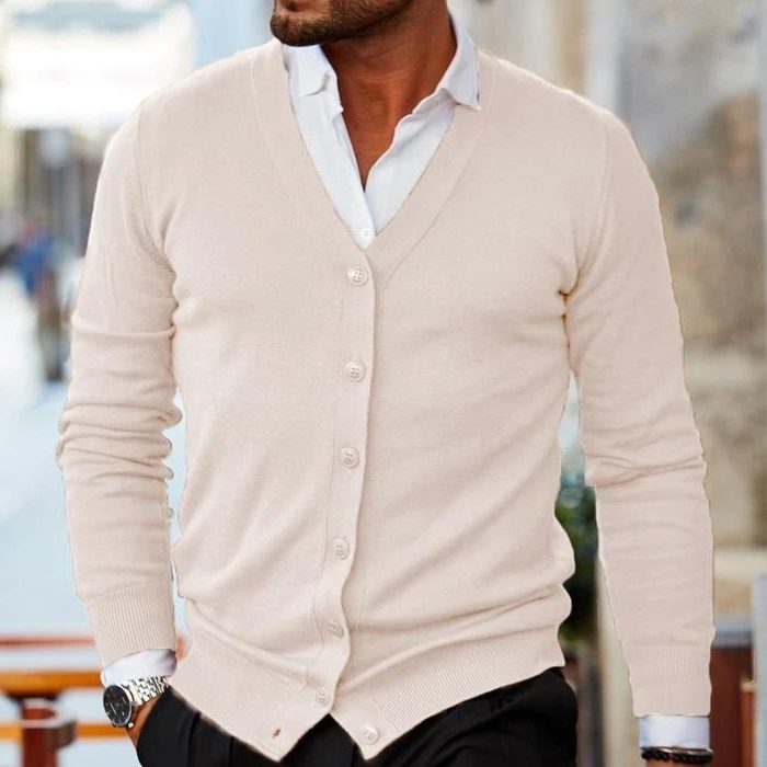 V-Hals Cardigan Vest voor Heren - View 4