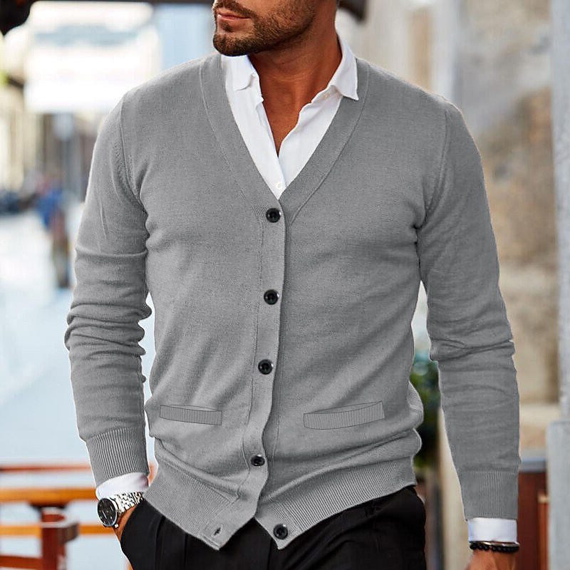 V-Hals Cardigan Vest voor Heren - View 6