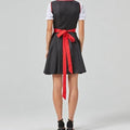 V-Hals Dirndl Jurkje met Vetersluting voor Dames - View 2