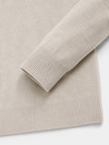 V-Hals Merino Wollen Trui met Rits voor Heren - View 8