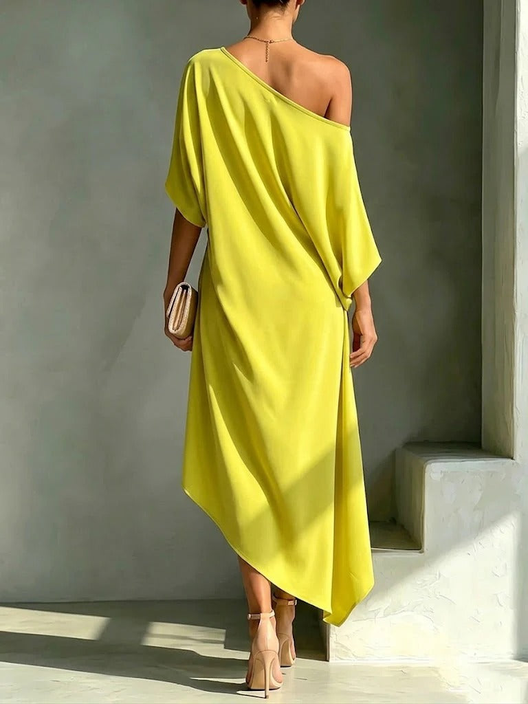 Asymetrische Midi Jurk voor Dames