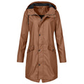 Waterafstotende Jas met Ritssluiting voor Dames - Khaki