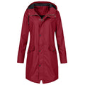 Waterafstotende Jas met Ritssluiting voor Dames - Rood