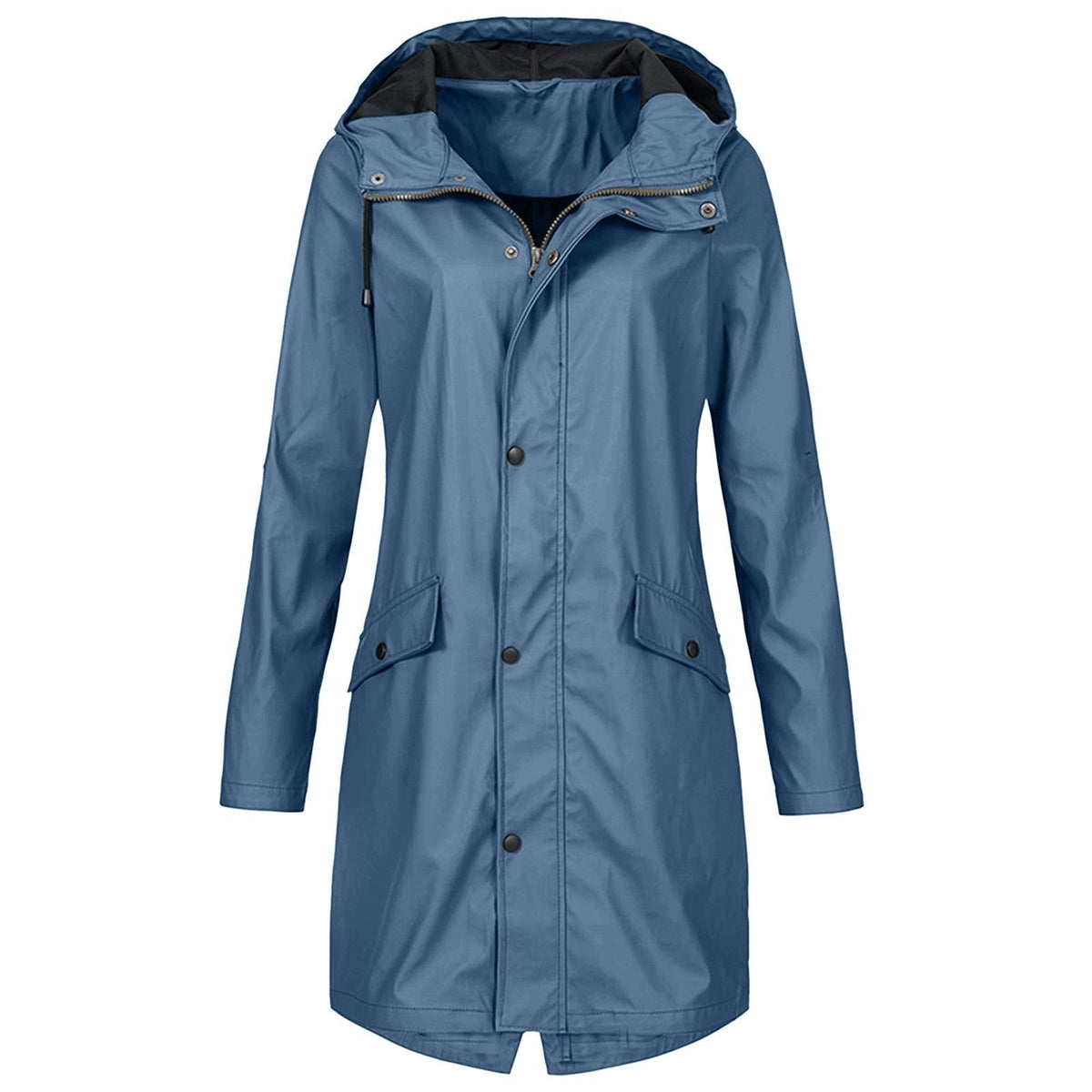 Waterafstotende Jas met Ritssluiting voor Dames - Blauw