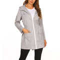 Waterdichte Jas met Capuchon en Zakken voor Dames - View 3