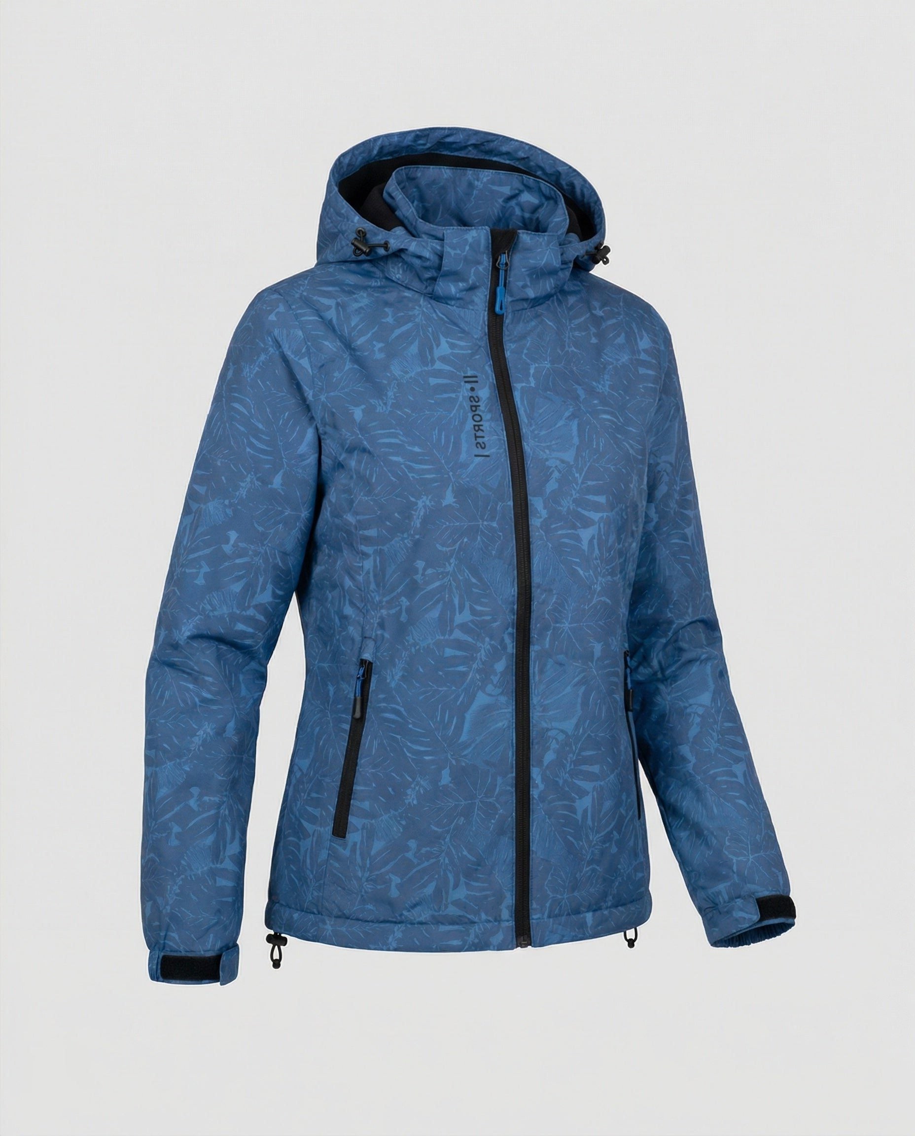 Waterdichte Jas met Ritssluiting en Capuchon voor Dames